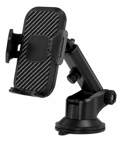 Soporte Celular Auto Con Sopapa Ajustable Cz-3471 Negro