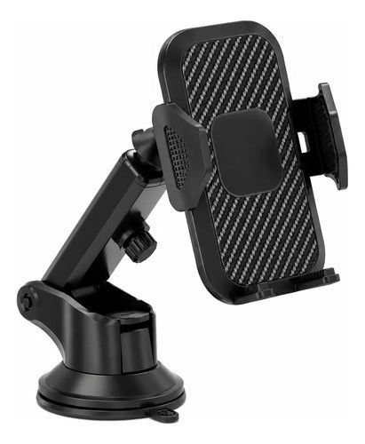Soporte Celular Auto Con Sopapa Ajustable Cz-3471 Negro