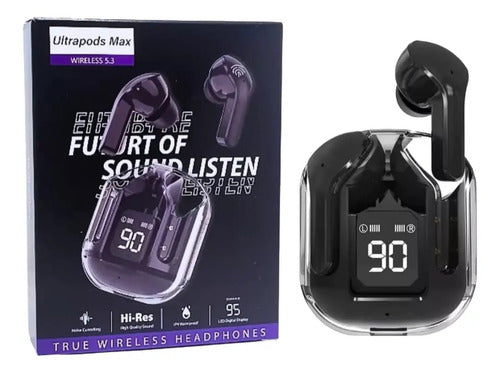 Auriculares Ultrapods Max Bluetooth 5.3 TWS Micrófono Cancelación De Ruido In-ear Negro